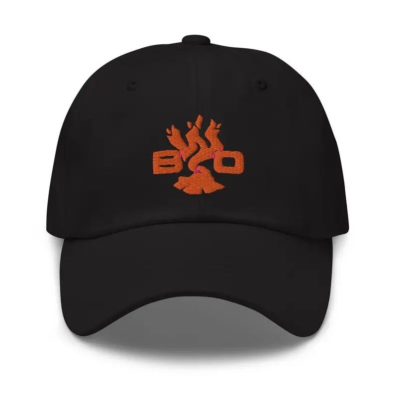 Orange logo low profile hat